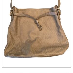 EUC Cole Haan Perry Street Casey Ivory Python Drawstring Hobo